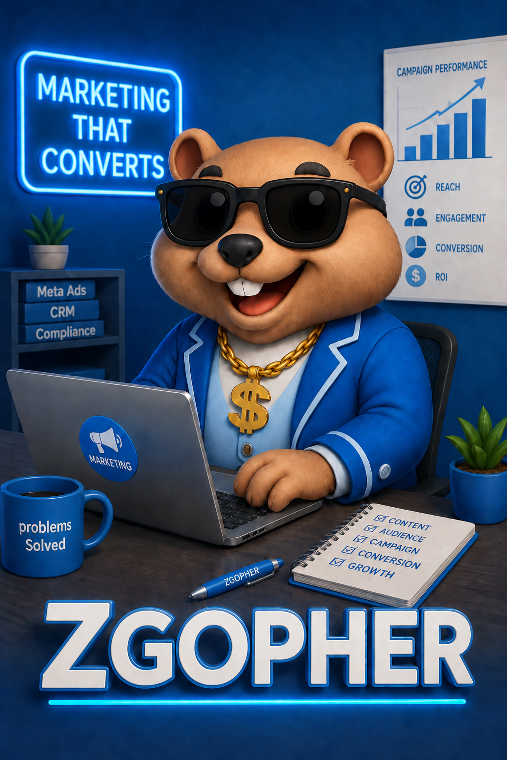 Z Gopher mascot